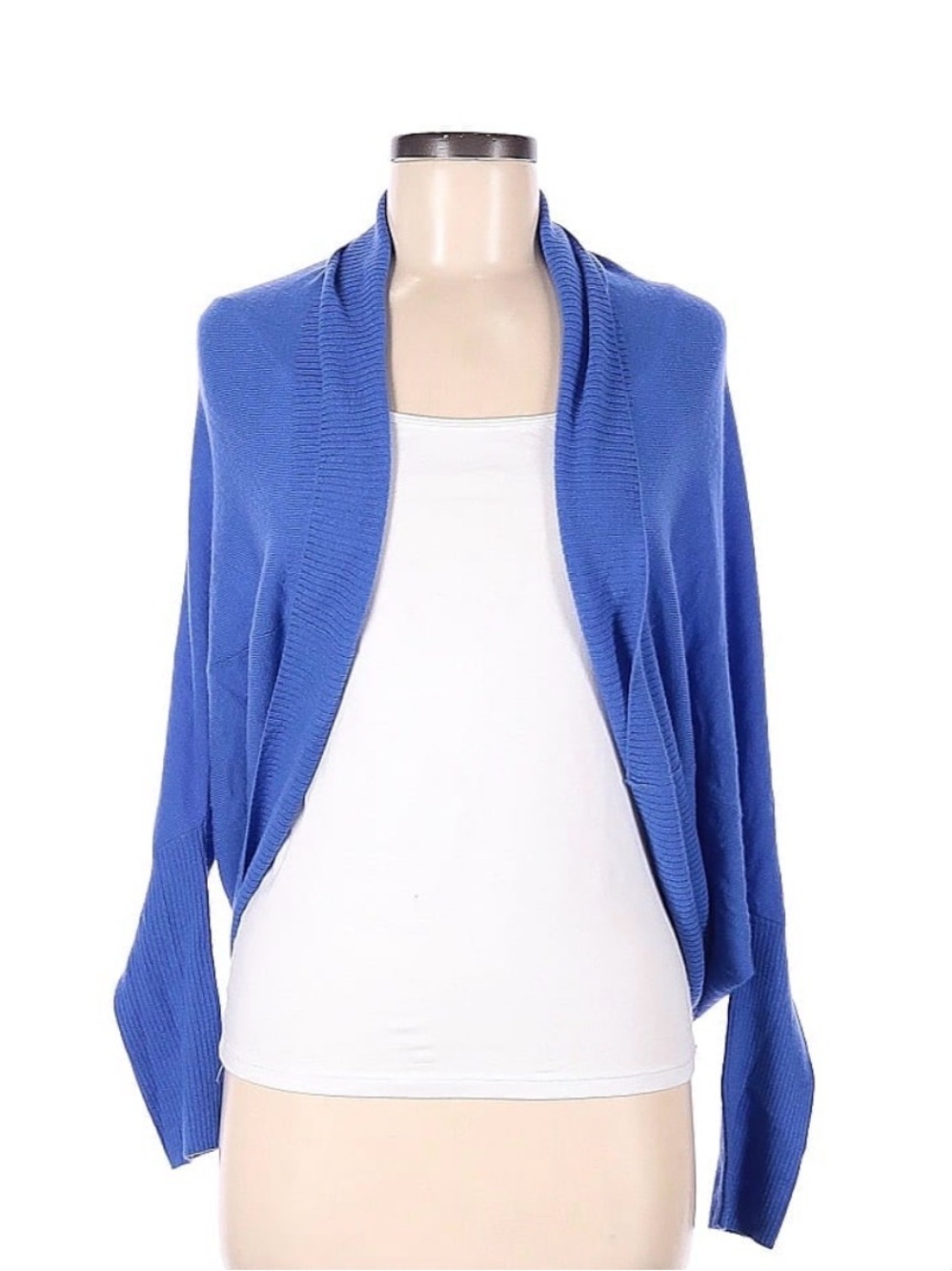 Blue Calypso St Barth 100% Cashmere Open-Front Cardigan/Shrug